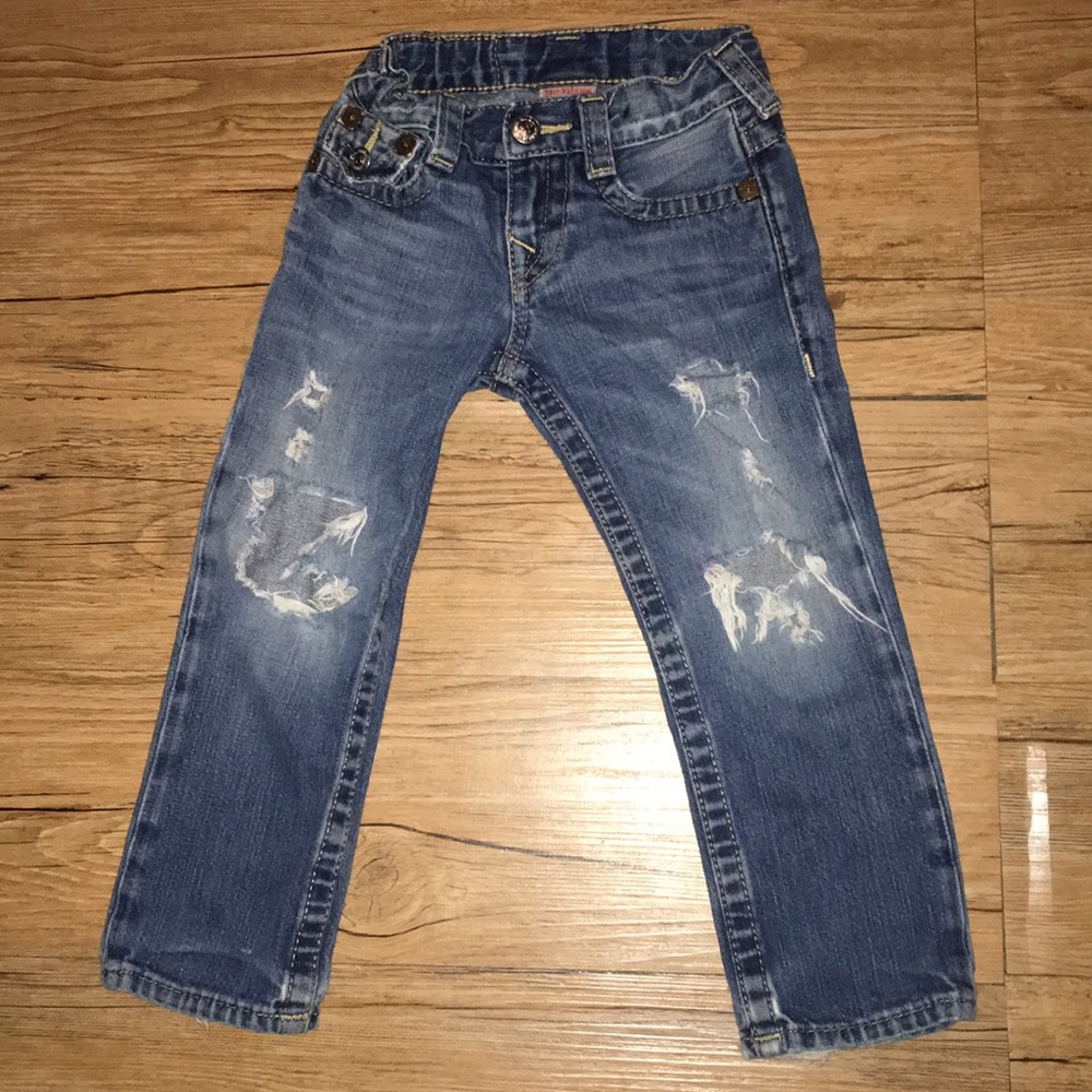 True Religion Boys Rip jeans size 3T